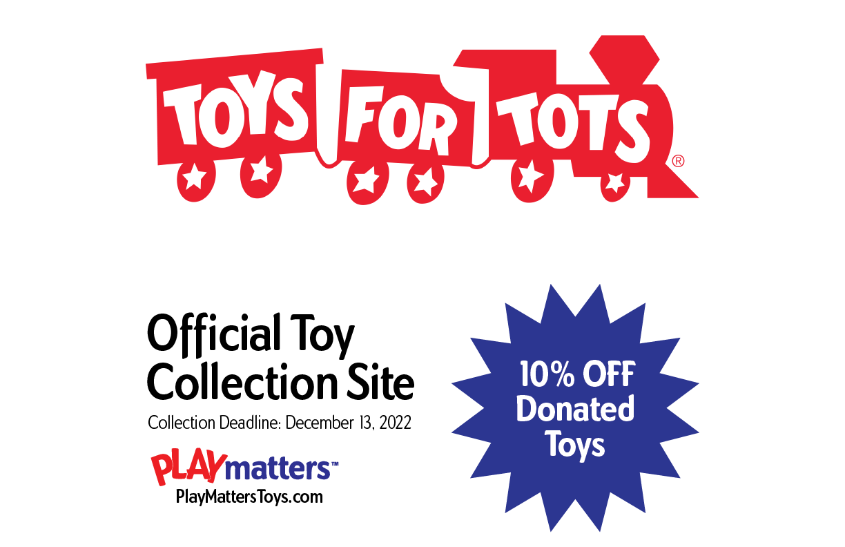 PLAYmatters Toys Is An Official Toys for Tots Collection Site